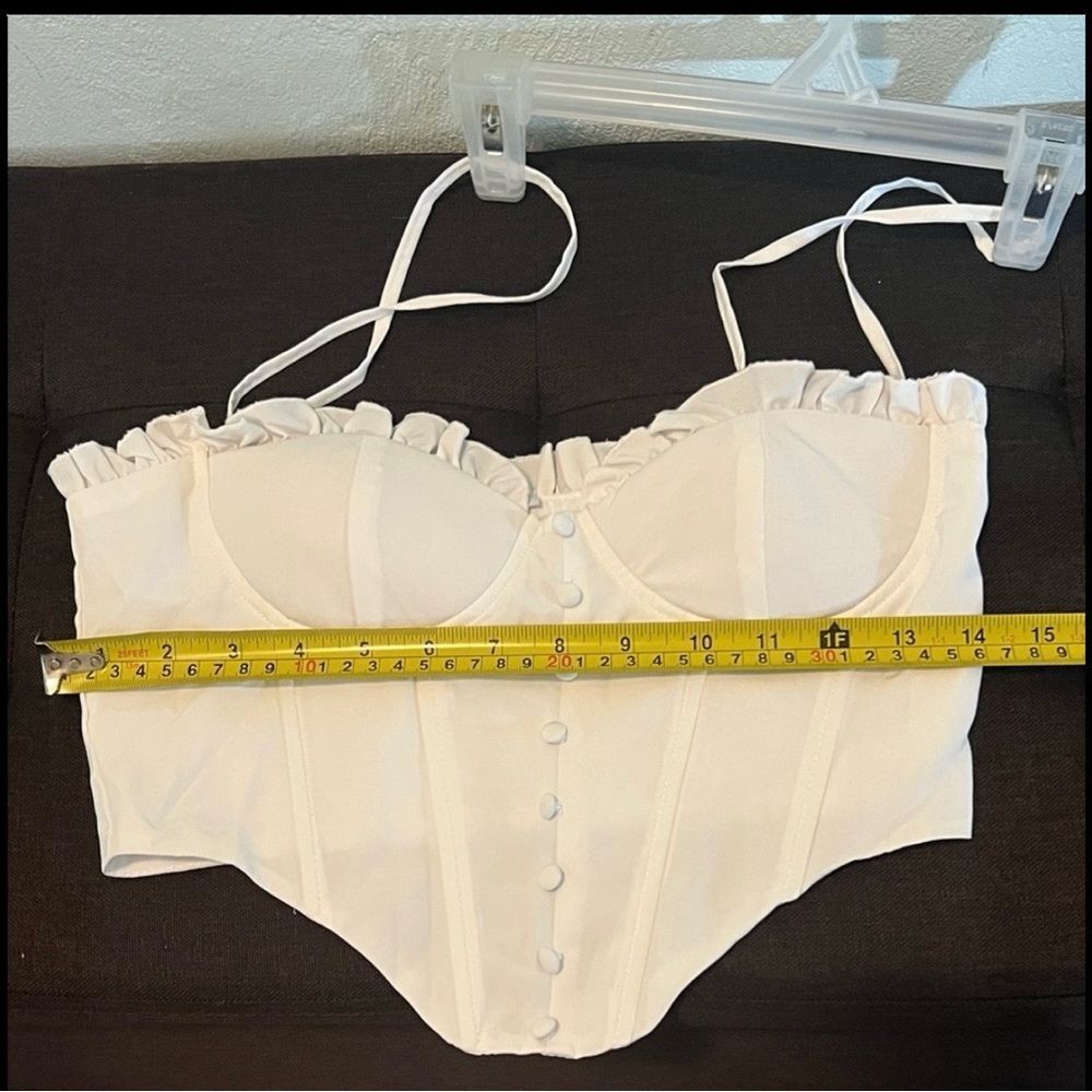 #1042+ White Bustier Top - Picture 2 of 6